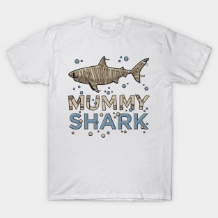 Halloween Mummy Shark Funny Gift Women Men Boys Girls T-Shirt